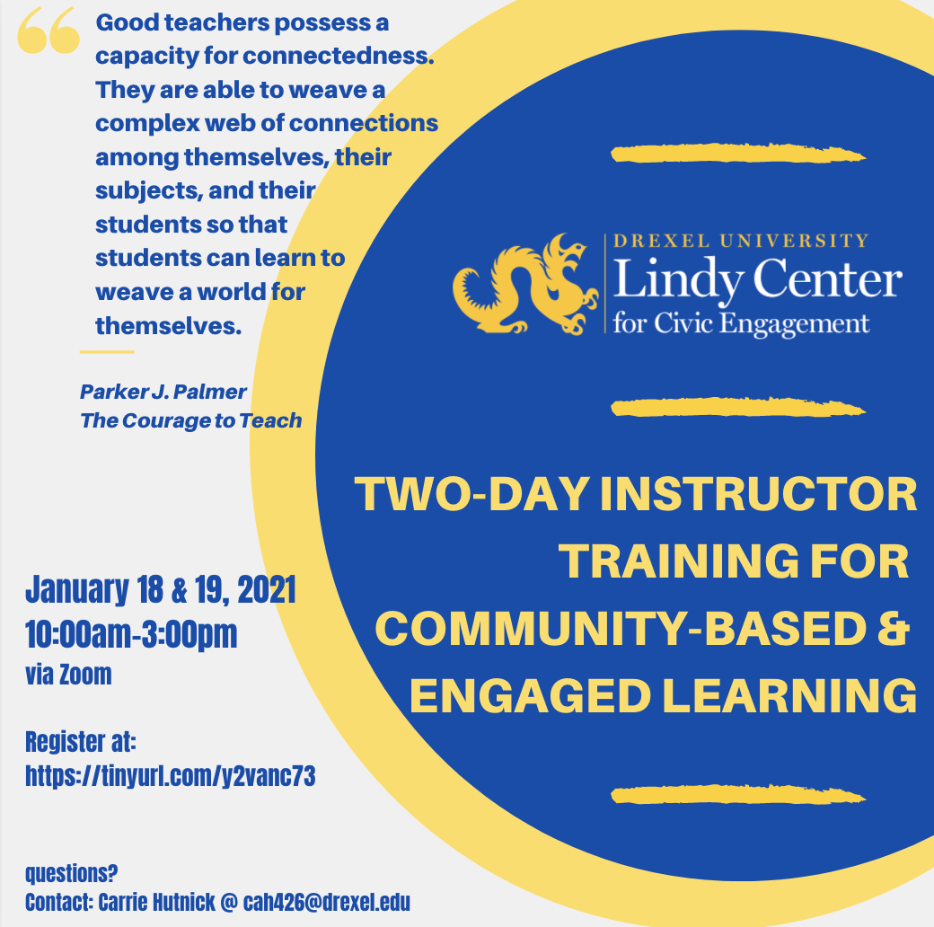 Community-Based/Community-Engaged Learning Training Marketing image